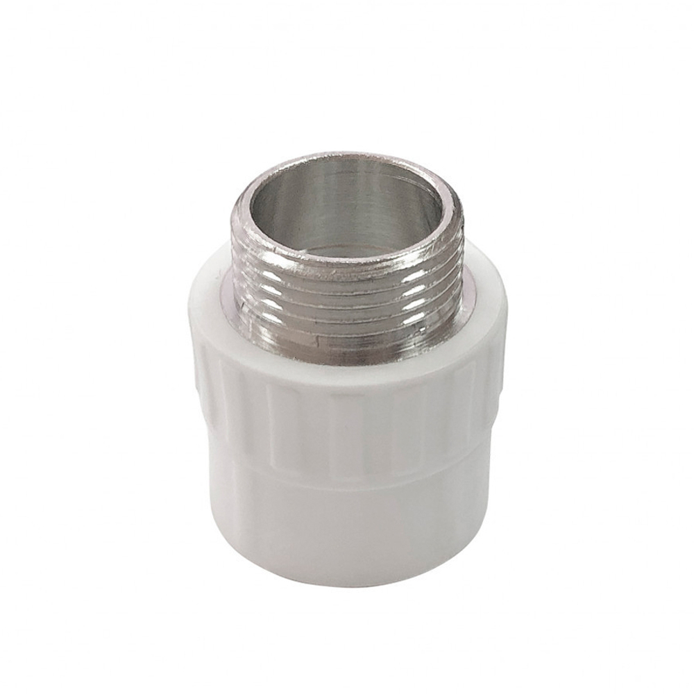Муфта переходная Valfex с наружной резьбой 25 x 1/2" белая