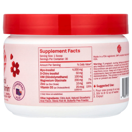 Peach Perfect, Inositol Multivitamin™, со вкусом клубники и асаи, 136 г (4,75 унции)