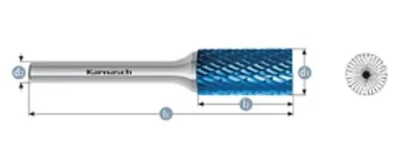 Борфреза Karnasch форма H (язычок пламени), твердосплавная