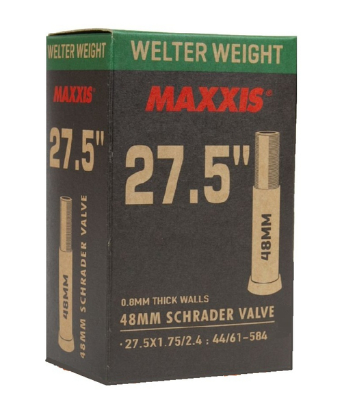Камера велосипедная MAXXIS WELTER WEIGHT 27.5X1.75/2.4 (44/61-584) 0.8 LSV48 (B-C) wp автониппель