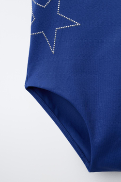 ZARA КУПАЛЬНИК СО ЗВЕЗДАМИ, СИНИЙ