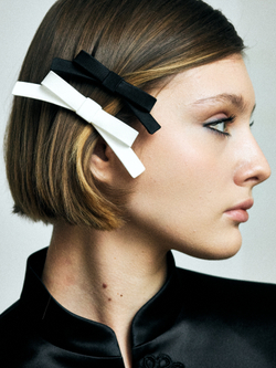 Бант "Стрекоза" XS белый