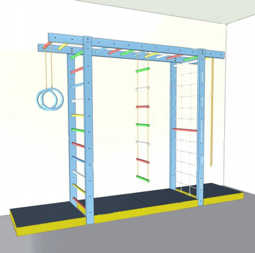 Спортивный пристенный комплекс Памир Плюс 2