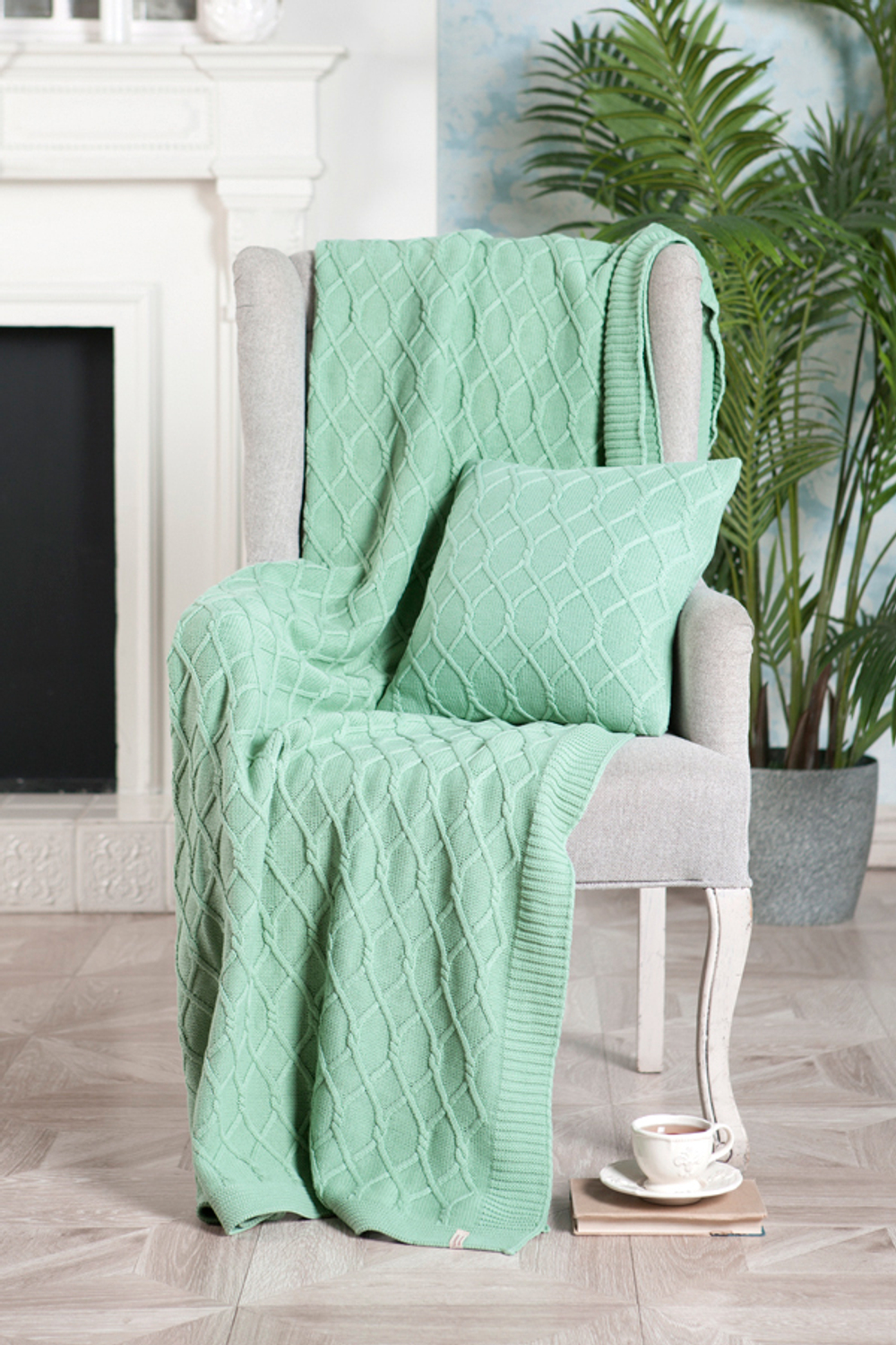 Наволочка декоративная 40х40 Luxberry Lux 34 весенняя зелень Португалия