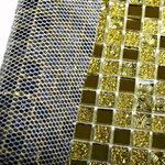 Мозаика стеклянная Mirror gold/Зеркальное золото (15х15) 300х300х4 мм (шт)