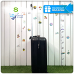 Маленький чемодан Mironpan-V, Черный, S (полипропилен)