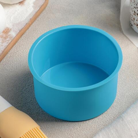 Форма силиконовая для выпечки «Круг», 9,5*5,4 см