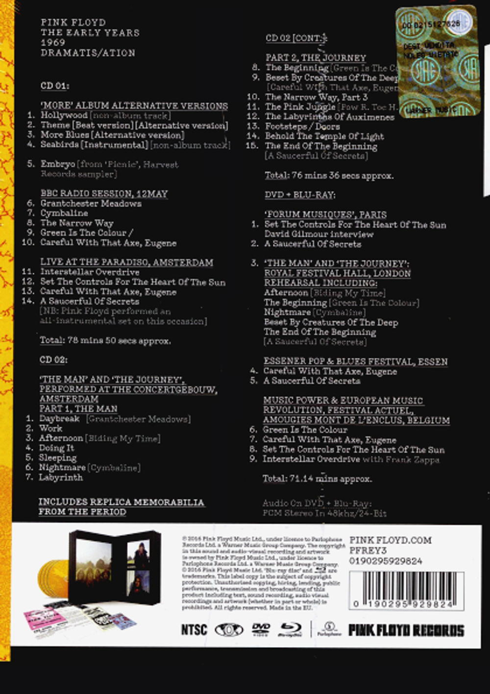Pink Floyd / Dramatis/ation (2CD+DVD+Blu-ray)