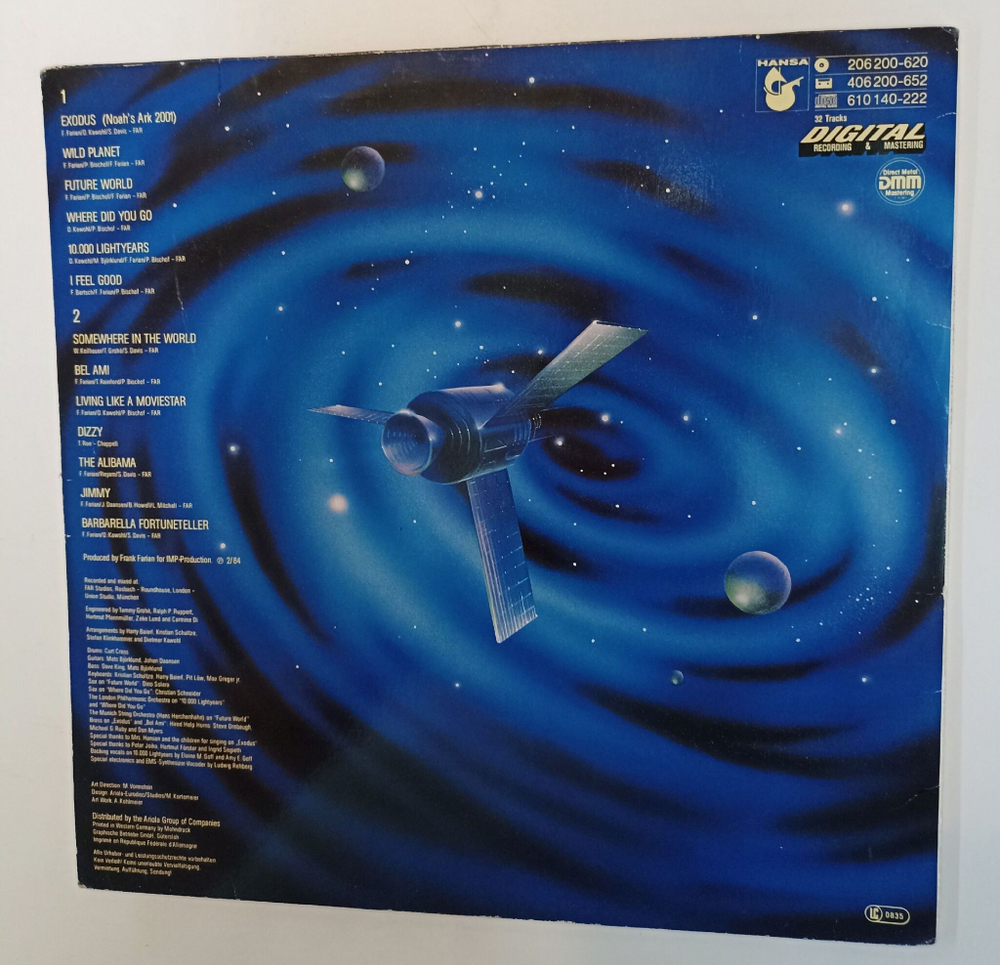 Винтажная виниловая пластинка LP Boney M. 10.000 Lightyears (Germany 1984)