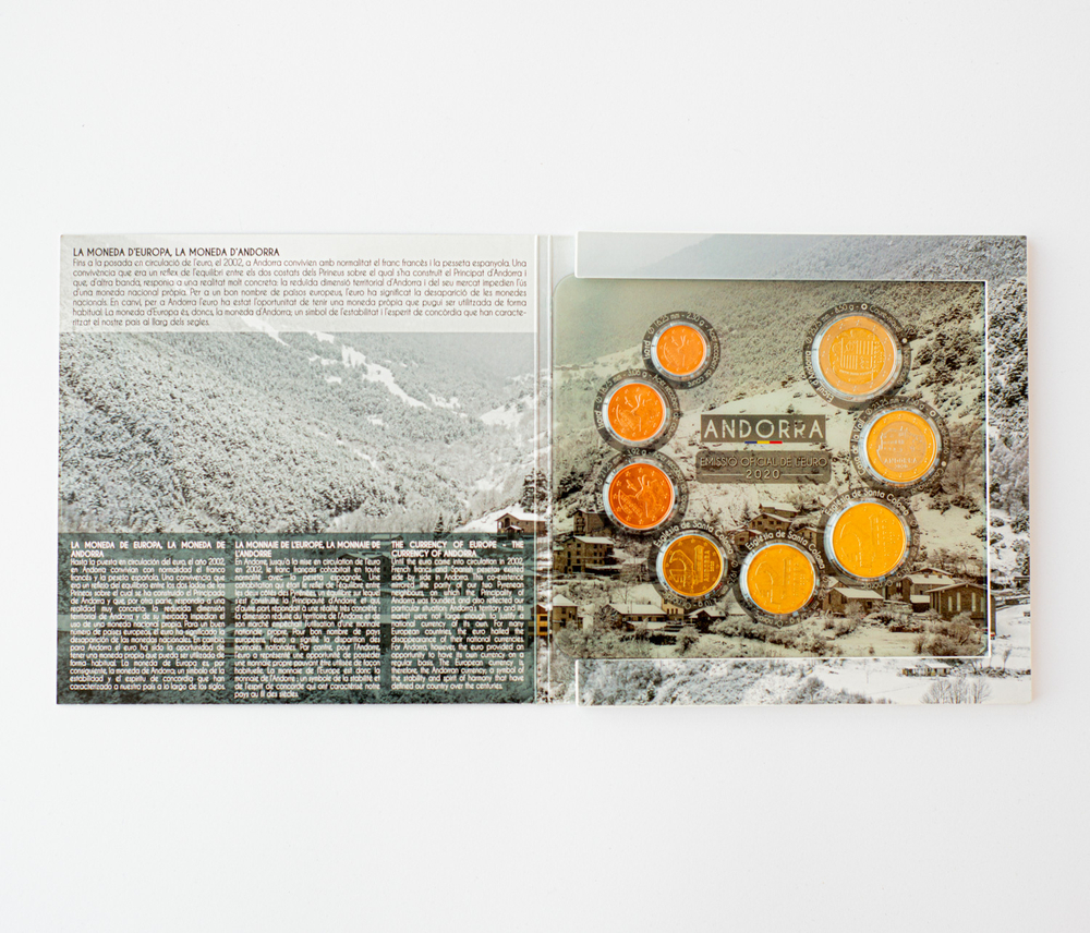 Andorra 2020 Brilliant Uncirculated (BU) Coin Set