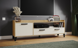 Тумба ТВ Парус-8, Дуб крафт золотой, Кашемир