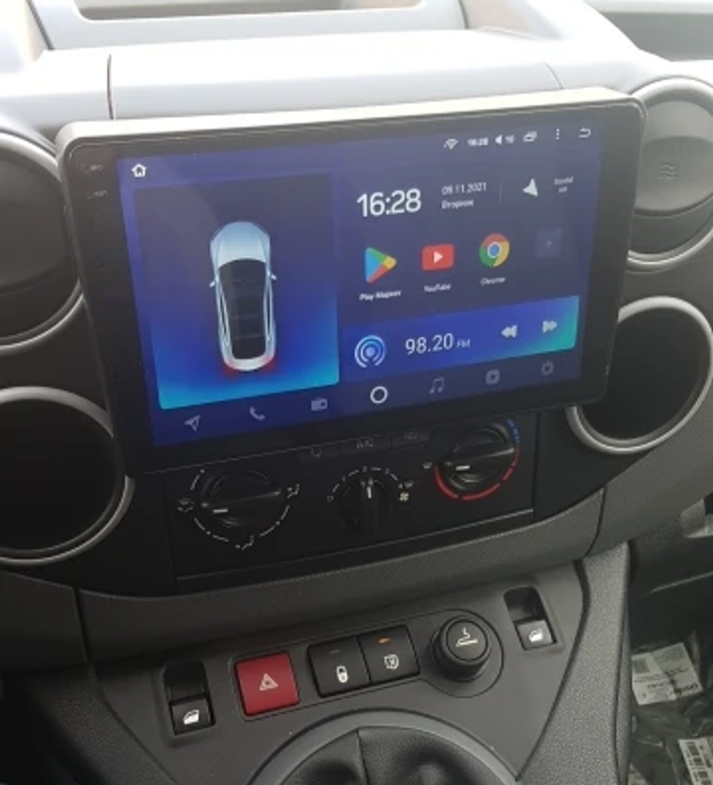 Магнитола для Citroen Berlingo/Peugeot Partner 2008-2022, Peugeot 3008/5008 2010-2017 - FarCar 3245M монитор 9.5" QLED на Android 14, TS18, CarPlay, 4G SIM-слот