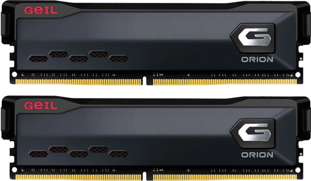 Оперативная память 16GB Kit (8GBx2) GEIL DDR4 3200MHz ORION PC4-25600 16-20-20-40 GOG416GB3200C16BDC Titanium Grey (AMD)