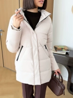 Куртка весенняя удлиненная со съемным капюшоном