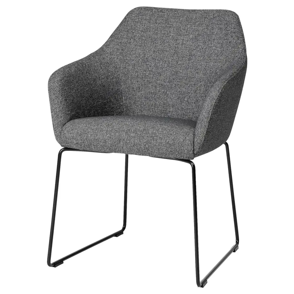 Стул - TOSSBERG IKEA/ТОССБЕРГ ИКЕА, 82х60х56 см, серый/черный