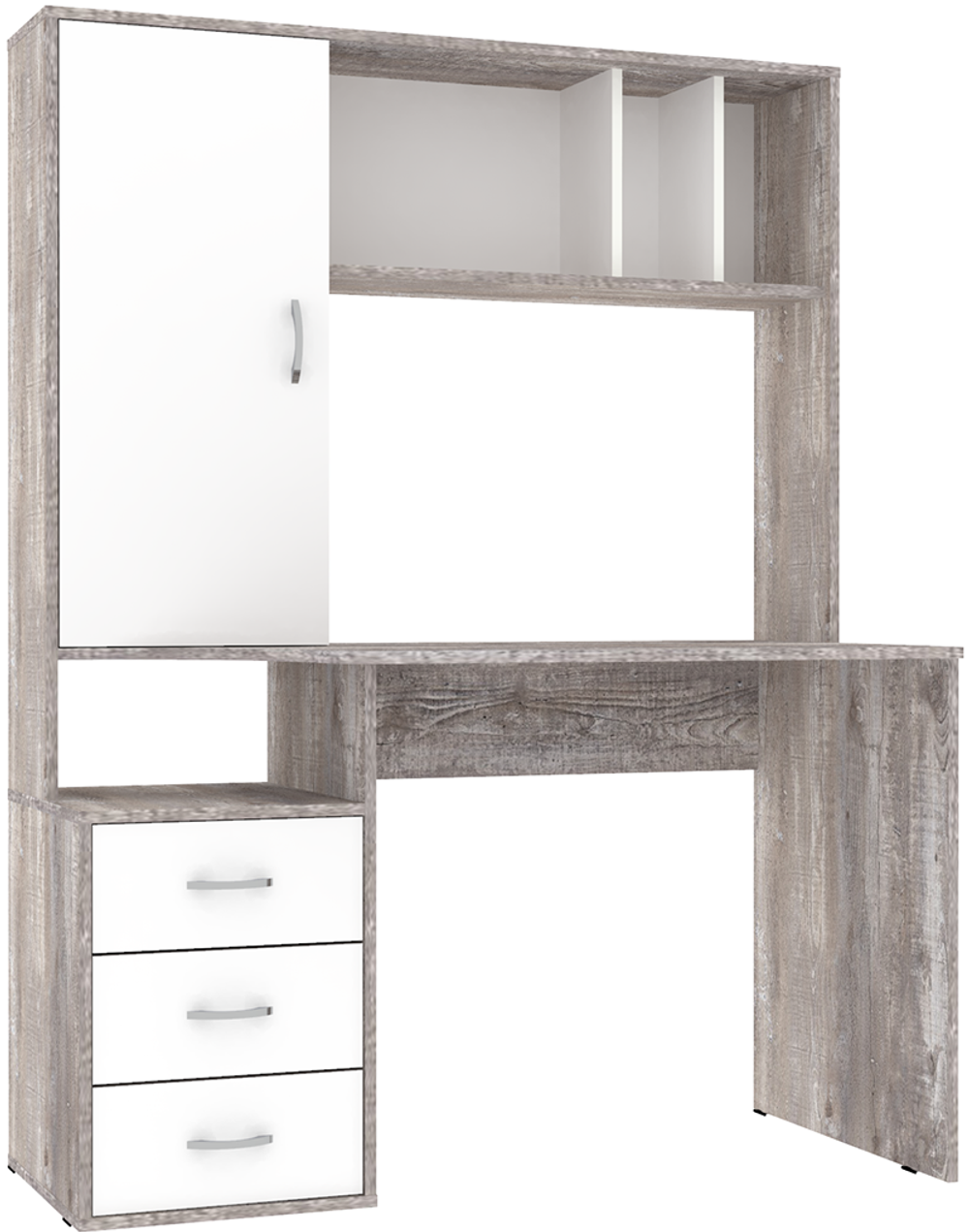 Стол компьютерный КарИВи Сокол Бетон Белый