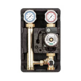 Насосная группа со смесителем Meibes MK - Ду32 (подача слева, с насосом Grundfos UPM3 Hybrid 32-70)