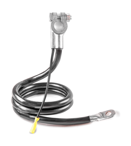 Провод силовой АКБ, длина 182 см, сеч. 18,3 мм2, медь, стандартная клемма/проушина 10 мм с доп. выво