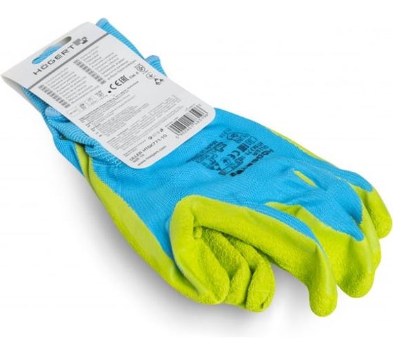 Перчатки рабочие с латексным покрытием ULLER Högert, арт. HT5K771