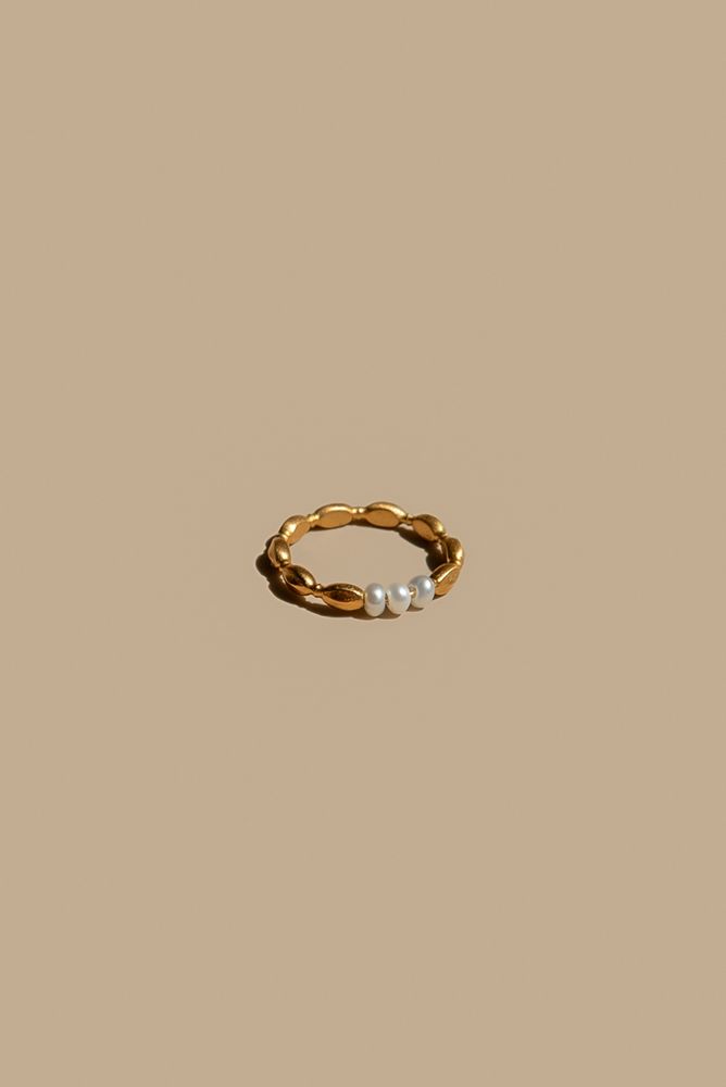 Кольцо Зерно с жемчугом / LM Jewellery tales