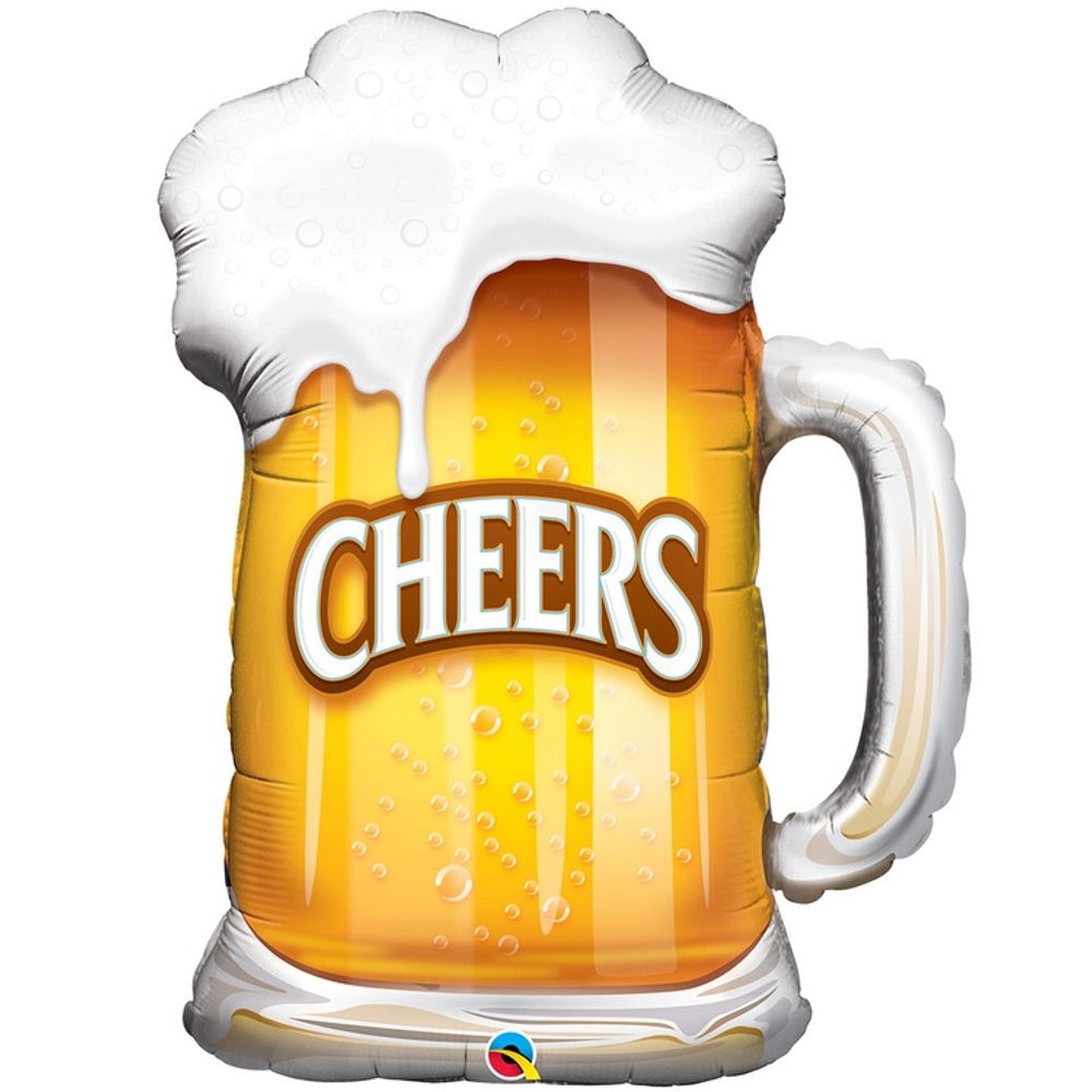 Шар Фольгированный Кружка пивная (Оранжевый)