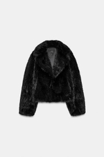 Короткое искусственное меховое пальто - ZARA