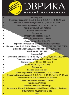 Набор автоинструментов в кейсе 101 пр.