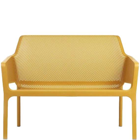 Желтый пластиковый диван Net Bench | Nardi | Италия