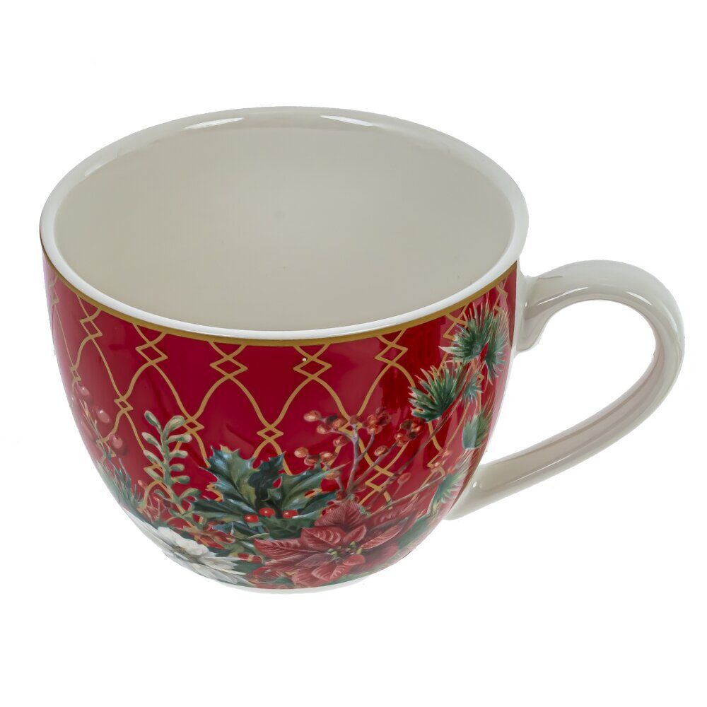 GAEM Чашка с блюдцем "Рождественский Вальс", 100 мл, L12,5 W12,5 H6 см