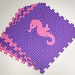 Мягкий пол "Жители моря" 500x500x10 мм 45 шор