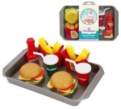 Набор посуды и продуктов Американское кафе серия Кухни мира.