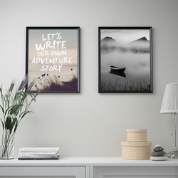IKEA BILD  (ИКЕА БИЛД)  -  Плакат, Жизнь - это приключение, 40x50 см