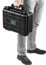 KRAFTOOL PANZER-16, 400 х 330 х 170 мм, (16″), IP55, ударопрочный пластиковый ящик (38251-16)