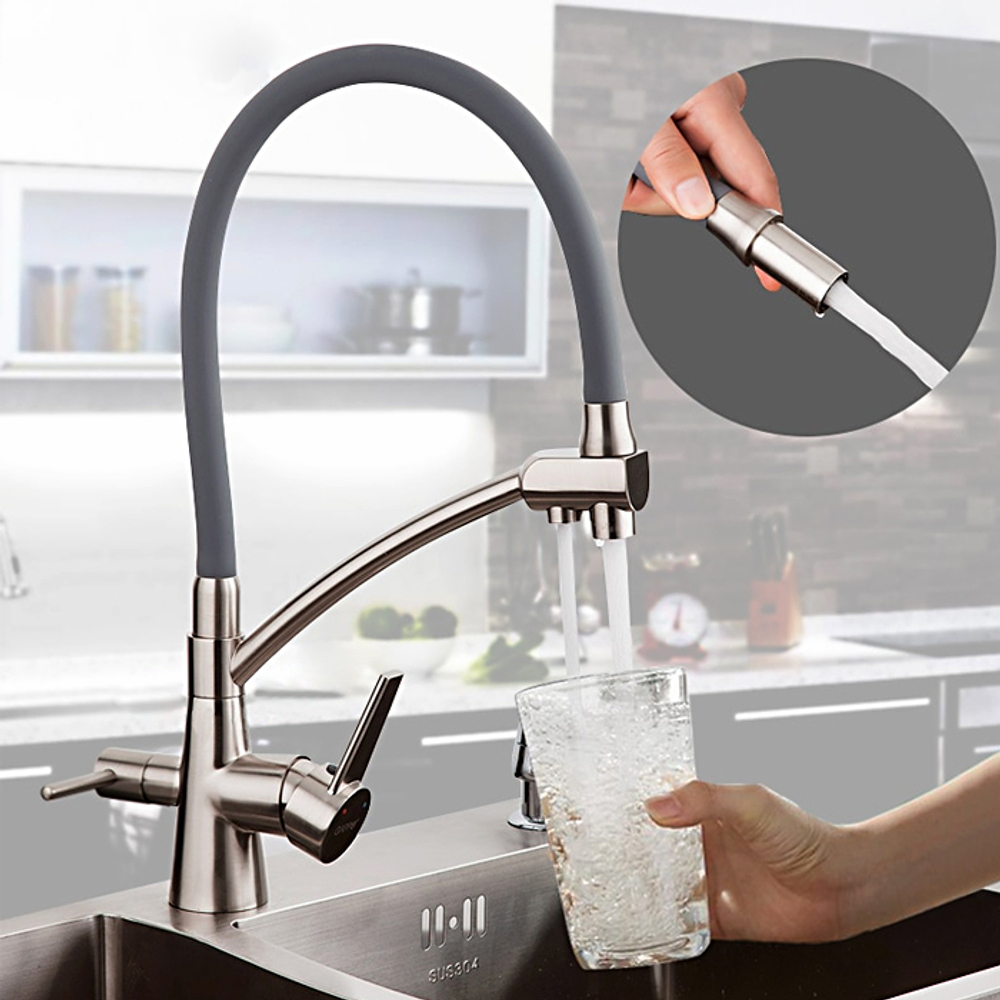 Смеситель для кухни с гибким изливом Gappo G4398