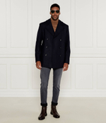 Хлопковое пальто BOSS BLACK - темно-синий(50527932)