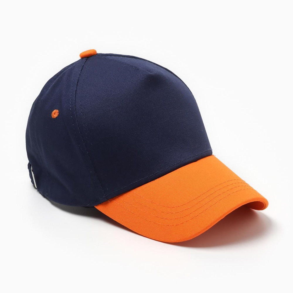 Кепка детская р.52-54см синий/оранжевый (KAFTAN)