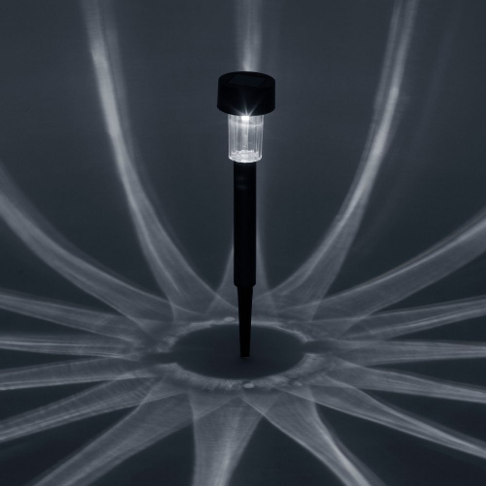 Светильник уличный ЭРА SL-PL30 на солнечной батарее пластик черный 30 см | Садовые декоративные светильники