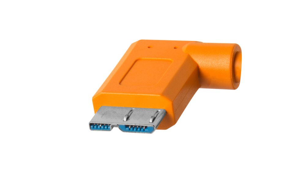 Tether Tools TetherPro USB-C to 3.0 Micro-B Right Angle 4.6m Orange