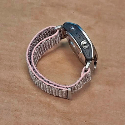 Ремешок QuickFit 20 мм нейлоновый для Garmin Fenix 7S, Fenix 6S, Fenix 5S, Instinct 2S, Epix Pro Gen 2 (42 mm) быстросъемный велкро