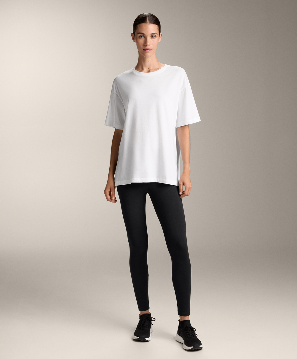 Oysho Футболка из смесового хлопка, белый