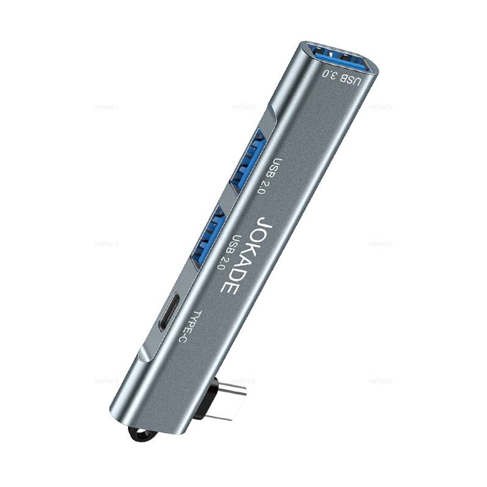 Преобразователь 4 в 1 (Type-C в Type-C+ USB2.0*2+USB3.0) Jokade JC023