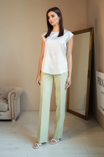 3754 Брюки женские (фисташковый)