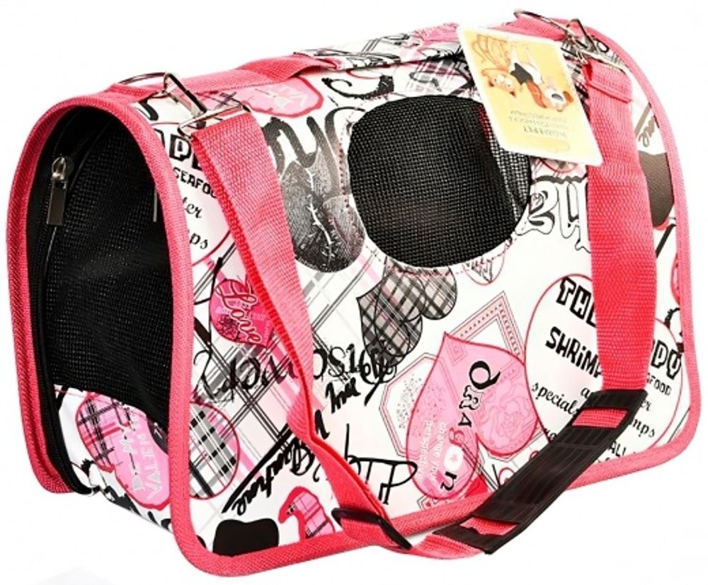Homepet Cумка-переноска Граффити для кошек и собак, 37х19х23 см