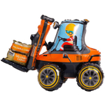 Шар Фольгированный Погрузчик (Оранжевый)