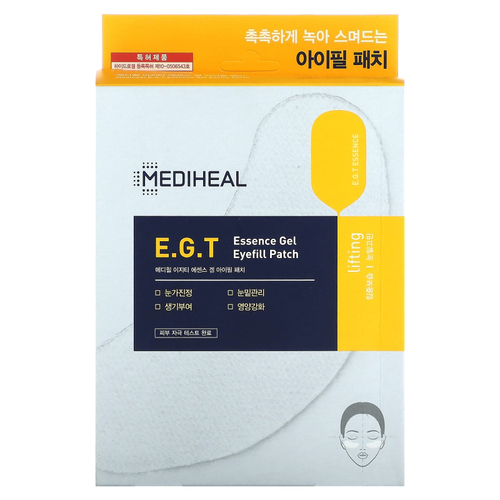 MEDIHEAL, EGT Essence Gel, патчи для глаз, 5 наборов (13,5 г)