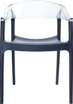 Комплект пластиковой мебели Siesta Contract Sky 70 Carmen, черный, прозрачный