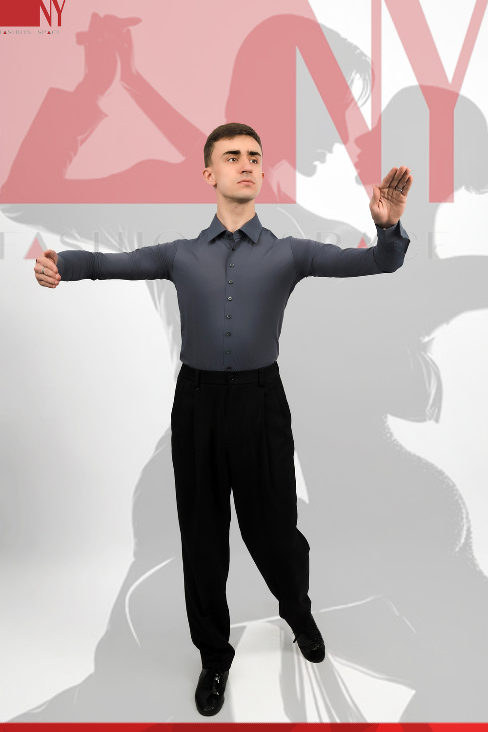 Рубашка Slim-Fit grey