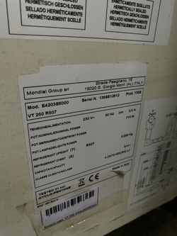 Бонета морозильная Framec VT250