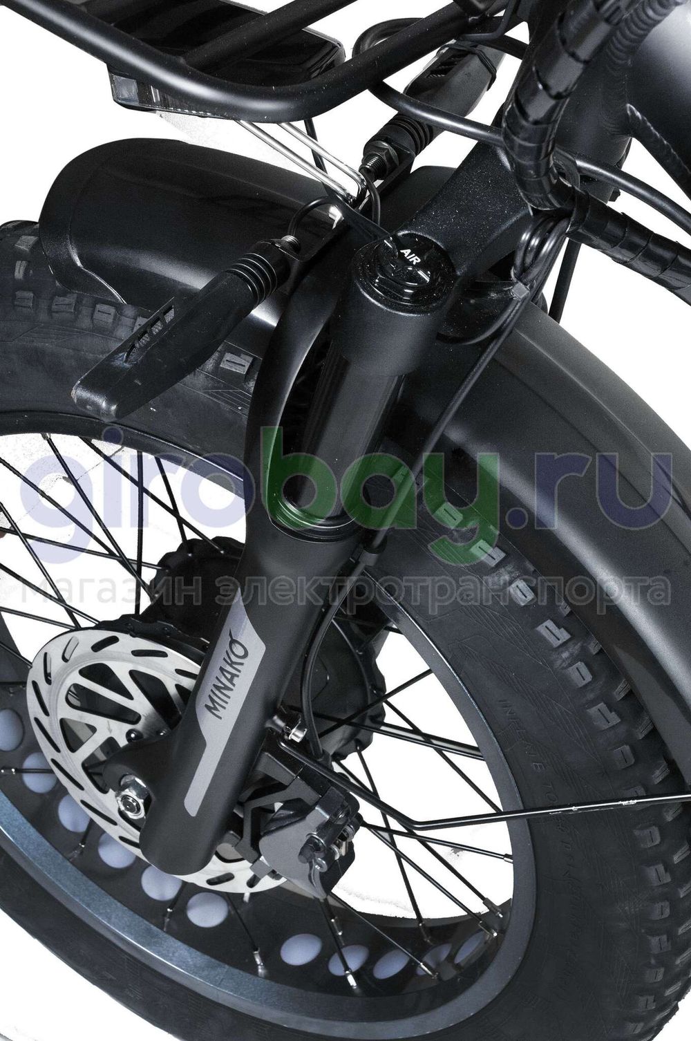 Электровелосипед Minako F11 Pro Dual 48V/20Ah (полный привод) 2025 года - Черный обод фото №8