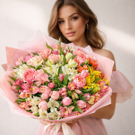 Букет микс "Tenderness and Style"